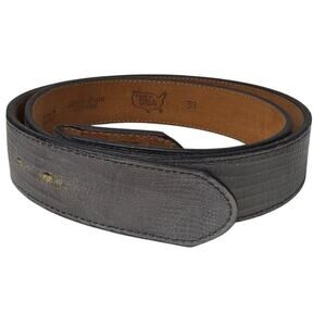 Langstons Belt Lizard Grain Cow Hide Size 38 Gray Western Belts Cowboy Belt